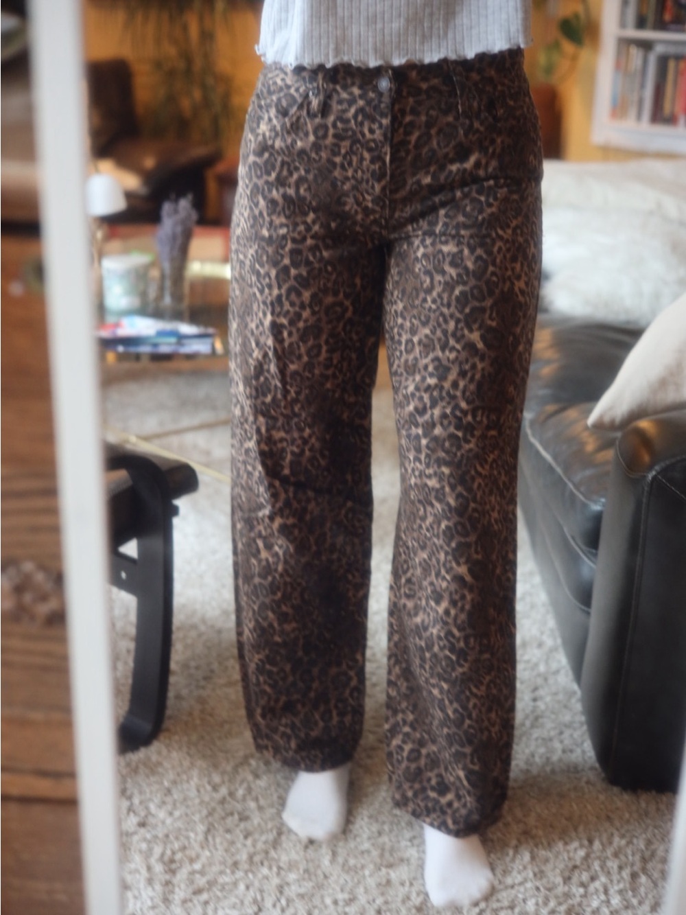 Levi’s Cheetah Print Baggy Dad Jeans